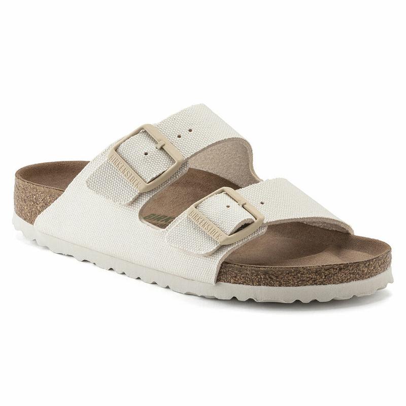 Birkenstock Vegan Micro Fiber Arizona Dame Hvide | DK 96XYU